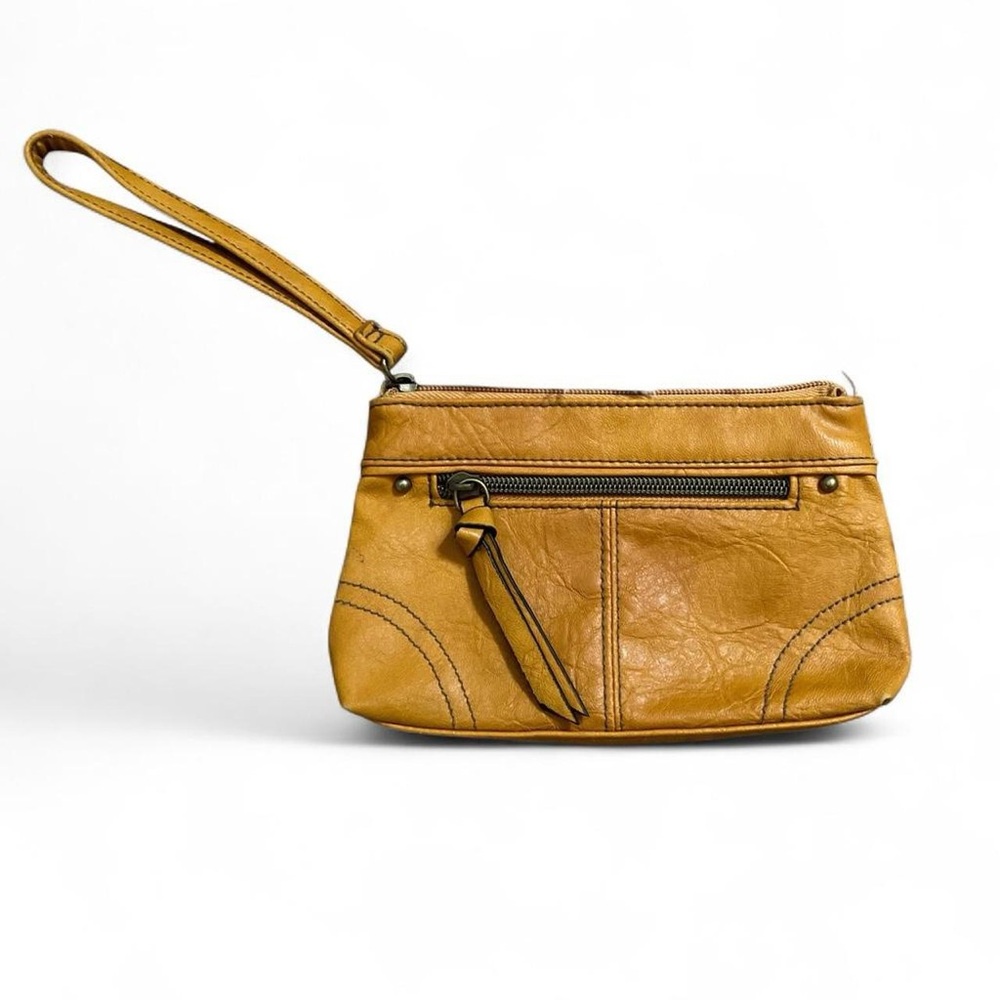 Y2K mustard wristlet